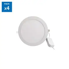 Dairu - Pack4 panel led emp cir 12.5w lc