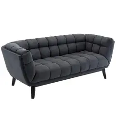 Just Home Collection - Sofá Murano 3 plazas gris obscuro