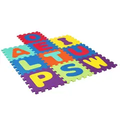 Just Home Collection - Tapete Eva Letras 30 x 30 cm 10 Piezas