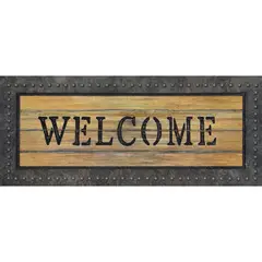 Just Home Collection - Tapete Metal Welcome 40 x 96 cm