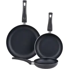 Casa Bonita - Set 3 sartenes 18, 22 y 28 cm negro