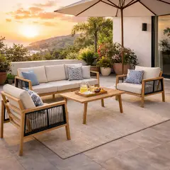 Just Home Collection - Sala de Exterior Andalucia 5 Personas