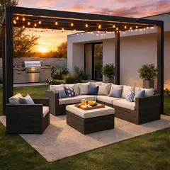Just Home Collection - Sala de Exterior Saigón 5 Personas