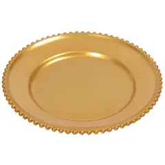 Just Home Collection - Bajo plato 33 cm dorado Secret Garden