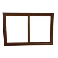 Holztek - Corredizo 2H OX-XO, S920, Marco Foliado, Cristal simple, Vidrio Claro 150-160/100-110