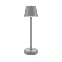 Just Home Collection - Lámpara de Mesa Tone Gris E27