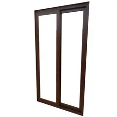 Holztek - Pta Corrediza 2H XX, S986, Marco foliado, Cristal TP, Vidrio Claro 230-240/210-220