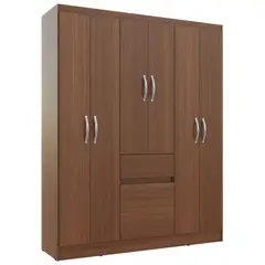 Casa Bonita - Clóset 6 puertas 1 cajón Nogal
