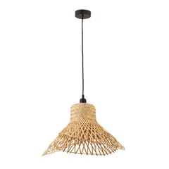 Just Home Collection - Lámpara Colgante Hat Ratan 1 Luz E27