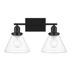 Just Home Collection - Aplique Dorr Negro 2 Luces E27