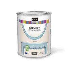 Kolor - Pintura Efecto Tiza Chalky Brush Azul Bebe Mate 1L