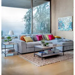 Just Home Collection - Sala Modular Izquierda Nube Gris
