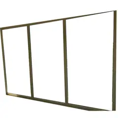 Holztek - Fijo S4500, Marco Blanco, Cristal Simple, Vidrio Claro 50-60/80-90