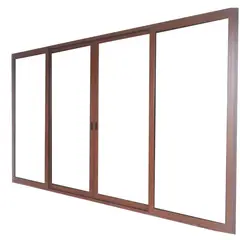 Holztek - Pta Corr 4H OXXO, S920-86, Mco Foliado, Cristal TP, Vidrio Claro 310-320/210-220
