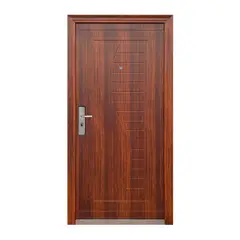Holztek - Puerta de Seguridad Derecha Barcelona de 210 x 95cm Nogal