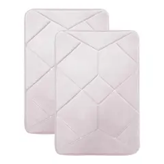 Just Home Collection - Set Tapetes para Baño Cosmic Rosa 40 x 60 cm