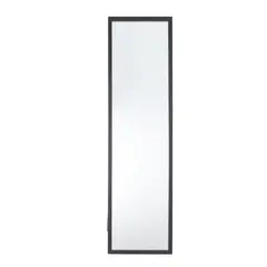 Just Home Collection - Espejo de Cuerpo Completo con Atril de 40 x 152 cm Negro