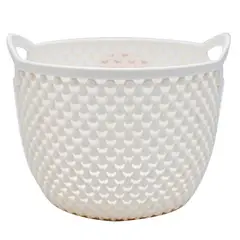 Top Choice - Canasta redonda 1.5 l blanco