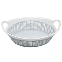 Top Choice - Cesta rattan blanco