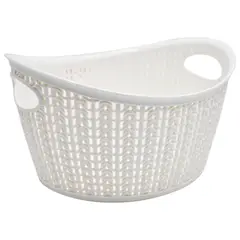Top Choice - Cesto ovalado diseño tejido 3.3 l blanco