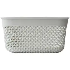 Top Choice - Canasta multiusos con asas gris