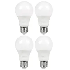 Dairu - Pack de 4 focos LED A60 tipo E27 de 10.5W Luz neutra