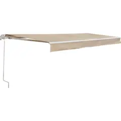 Win-Door - Toldo retráctil para exteriores de fácil armado de 3.95 x 2.5 m Beige