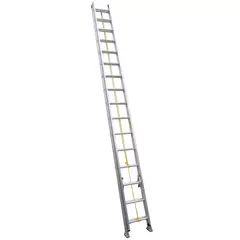 Redline - Escalera de extensión de aluminio de 32 peldaños 10.9 m hasta 136 kg