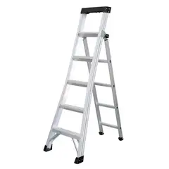 Ubermann - Escalera articulada 3 en 1 de Aluminio de 9 peldaños 2.9 m hasta 136 kg