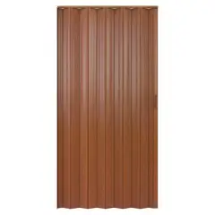 Hoggan - Puerta Plegable PVC para Closet Tivoli de 120 x 240 cm Caoba