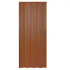 Hoggan - Puerta Plegable PVC para Closet Tivoli de 90 x 240 cm Caoba