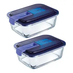 Luminarc - Contenedor rectangular de vidrio Easy Box 820 ml