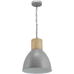 Just Home Collection - Lámpara colgante Assen de 1 luz E27 Gris