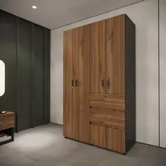 Just Home Collection - Clóset 4 puertas 2 cajones gales