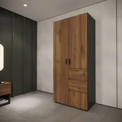 Just Home Collection - Clóset 3 puertas 2 cajones gales