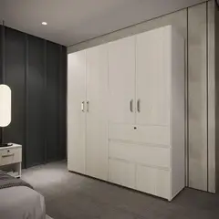 Just Home Collection - Clóset 6 puertas 2 cajones niebla
