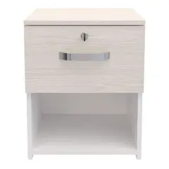Just Home Collection - Buró 1 cajón con llave niebla
