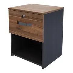 Just Home Collection - Buró 1 cajón con llave café