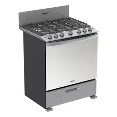 Whirlpool - Estufa de Piso 30" Gris Whirl WFR3400D