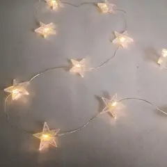 Dear Santa - Serie de luces de Navidad LED Estrellas 40 luces Blanco cálido 3.9m
