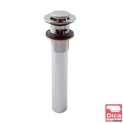 Dica - Contra para Lavabo de Latón Tipo Push con Rebosadero