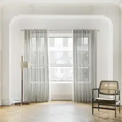 Just Home Collection - Cortinas Tergal Plus de 140 x 220 cm 2 paneles Gris