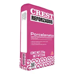Crest - Adhesivo Porcelanato Blanco 25Kg