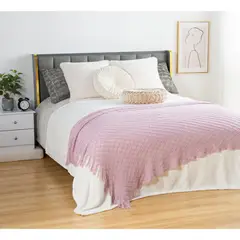 Just Home Collection - Frazada Teen Girl Orchid de 130 x 160 cm Rosa