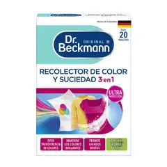 Dr. Beckmann - Recolector de color 20 toallitas desechables Dr Beckmann