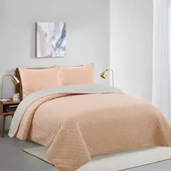 Casa Bonita - Colcha King Size Prom Bicolor Coral