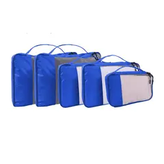 Just Home Collection - Set organizador de viaje 5 piezas azul