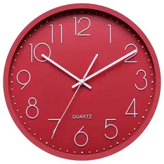 Casa Bonita - Reloj de pared Wonder de 35 cm Rojo