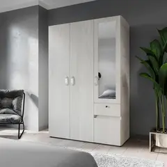 Maderkit - Closet Murano 4 puertas Ceniza 120 cm