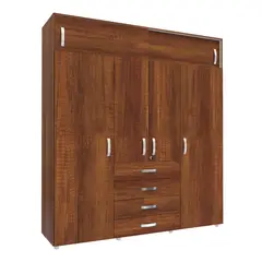 Maderkit - Closet Dual 6 Puertas Caramelo